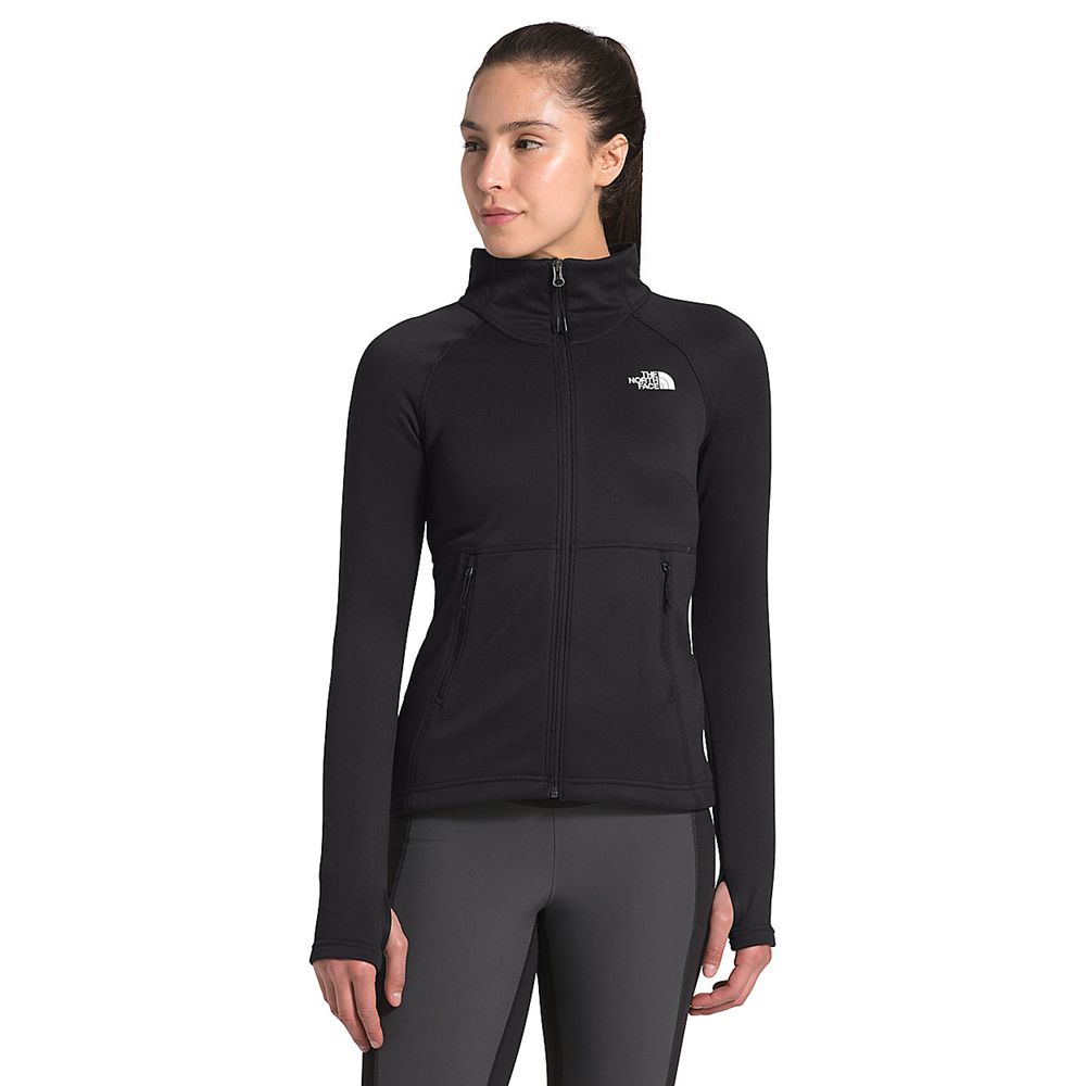 The North Face Fleece Jacket Womens Australia - The North Face Canyonlands Full Zip Black Hiking (NA